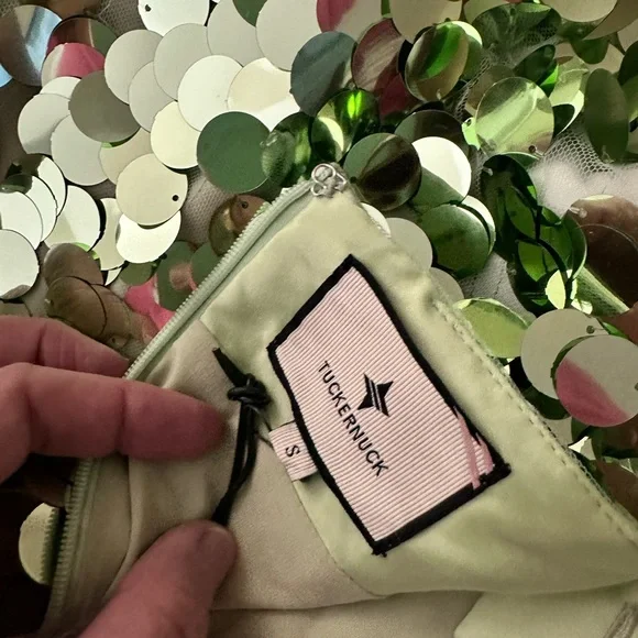 COPY - Tuckernuck Green Sequin Dress - Picture 3 of 3